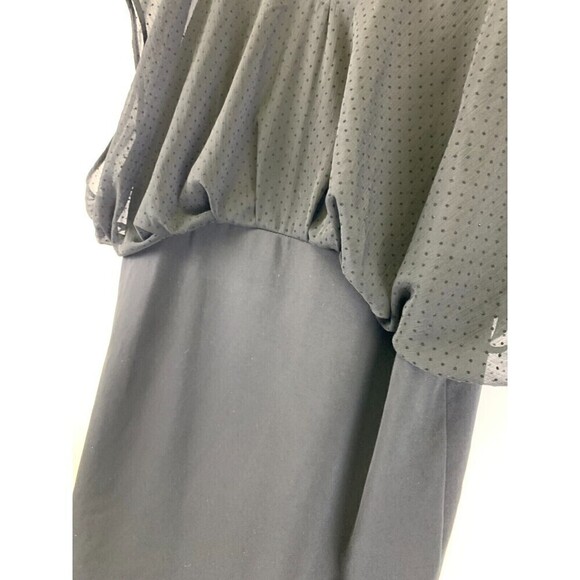 Torrid Blouse Pencil Dress Black Cap Sleeve V-Neck Blouson Sheath Women Plus 3X - Picture 3 of 12